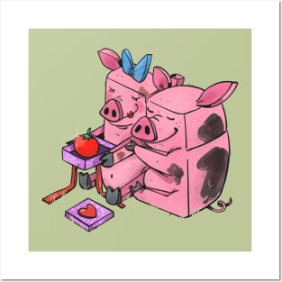 Piggy love Posters and Art